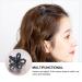 MILISTEN Mini Rhinestone Hair Claw Clips for Women Girls - 2pcs Flower Shape Non-Slip Jaw Clips - Buy Online on GoSupps.com