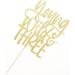 Young Wild & Three Cake Topper Happy 3rd Birthday Cake Decor Boys or Girls Third Birthday Party Decorations Gold Glitter - Buy Online on GoSupps.com