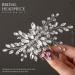 Easedaily Silver Crystal Wedding Hair Comb - Bridal Rhinestone Headpiece for Women and Girls - Buy Online on GoSupps.com