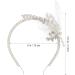 Frcolor Crystal Wedding Headband | Pearl Flower Hairband Tiara | Bridal Hair Accessories - Shop Internationally - Buy Online on GoSupps.com