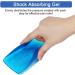 Buy Haofy Gel Heel Pillow Inserts - Orthopedic Silicone Cushion for Heel Spurs & Achilles Tendon Support - 1 Pair for Plantar Fasciitis Relief - Blue - Buy Online on GoSupps.com