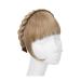 Fake Bangs Synthetic Headband Bangs Extension Fake Hair Blunt Fringe With Long Sides for Women Natural Flase Black Brown Blonde Bang Bangs Hair Clip Extensions(27B-613)