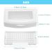 Best Nail Tool Sterilizer Box | Plastic Sterilization Tray for Tweezers & Eyelash Extensions | White Organizer for Estheticians - Buy Online on GoSupps.com