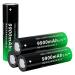 18650 Rechargeable Battery 9900mAh Flat Top 4 Pack 3.7Volt 18650 Batteries for Headlamps LED Flashlights