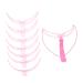 Housoutil 3 Sets Eyebrow Aid Handheld Brow Stencils Pro Tools Household Brow Stencil Portable Supplies Travel