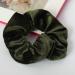 JUSTFOX XXL Velour Velvet Hair Tie Ponytail Holder - Green Scrunchie for All Hair Types - International Shipping Available - Buy Online on GoSupps.com