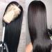 24 Brazilian Virgin Human Hair Straight Lace Front Wig | 13x4 HD Lace, Pre-Plucked, 180% Density | Natural Color with Baby Hair | For Black Women - Buy Online on GoSupps.com