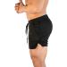 CEHT Men's Quick Dry Gym Shorts with Pockets - Black, Medium - Buy Online on GoSupps.com