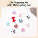  SUPWEE 3D Nail Art Gel for nails multifunctional non-sticky strong with silicone mold silicone pen white transparent sculpting 3D modeling DIY salon 15g - Buy Online on GoSupps.com
