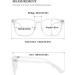Shop LANOMI Rectangle Reading Glasses - Women's & Men's Blue Light Blocking Eyeglasses with Transparent Frames - Buy Online on GoSupps.com