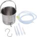 Premium 1.6L Inlet Set - Silicone Enema Bucket & Hose Nozzle Kit for Hydrotherapy | International Shipping Available - Buy Online on GoSupps.com