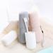 Portable Toothbrush Travel Case - White Toothbrush Box for Easy Toothpaste & Mouthwash Storage - Buy Online on GoSupps.com