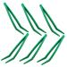 ULTECHNOVO 6pcs Collection Tweezers Kids Tweezers Plastic Tweezers Craft for Kids Tweezers for Wig Plucking Kids Tweezers for Science Reptile Feeding Tongs Tweezers for Children Green 2 Medium
