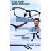 3 Pack Blue Light Blocking Glasses for Computer/Gaming/Reading - Anti-Fatigue Square Frame Eyewear for Women & Men - Non Prescription - Black+Red+Blue - Buy Online on GoSupps.com