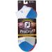 FootJoy Men's ProDry Sports Socks - 2 Pack | White/Blue & White/Red | Comfortable & Durable for All Sports - Buy Online on GoSupps.com