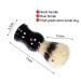 Buy 1PC Handcrafted Roof Hair Shaving Brush - Luxury Black Tool with Metal Resin Handle for Professional Use | Barts Brushes - International Shipping Available - Buy Online on GoSupps.com