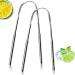 2 Pack Tongue Scraper 100% Surgical 304 Stainless Steel Tongue Cleaner for Adults And Kids Professional Tongue Brush for Oral Care Improve Bad Breath and Fresh Breath