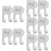 Zerodeko 10 pcs No punch shaver holder for the bathroom razor hook for bath towel shaving rack shaving razor storage men razor hanger man aluminum alloy electrical
