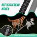 Buy NASJAC Double Dog Linen Coupler | Adjustable Reflective & Shock-Damping Shared Leash for 2 Dogs - Black & Gray - Buy Online on GoSupps.com