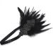 Anglacesmade 1920s Flapper Feather Headband - Black Feather Roaring 20s Headpiece - Buy Online on GoSupps.com