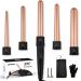 5 In 1 curling iron set of large curly temperature ceramic coating Multifunks Exchange curls with thermal insulation gloves 5 in 1 with 2 temperature