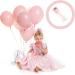 minkissy Headband Hair Wreath Princess Mesh Princess Crown Bow Veil Hair Bobbles Birthday For Girls Veil Princess Hairpiece Fabric Pink Sequins Crown 47x12cm Pink - Buy Online on GoSupps.com