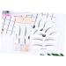 Ipetboom 2 Makeup Kits Eyebrow Card Beauty Kit Eyebrow Makeup Tools Eyebrow Stickers Simple A607 Card - Buy Online on GoSupps.com