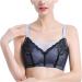 XWSM Cotton Mastectomy Bras with Pockets - Cable-Free Sports Tube Top for Everyday Comfort | Size 42/95D | Blue - Buy Online on GoSupps.com
