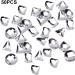 dijiusidy 50 Pieces Glass Crystal Set Eye-catching Personalized Nail Art Rhinestones DIY Handcraft Manicure Accessories for Card Making Crystal White - Buy Online on GoSupps.com