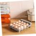 Angoily Egg Storage Box Plastic Container Fridge Accessories Egg Rack Refrigerator Plastic Pp White Egg Tray White 21.5x22.5x14cm - Buy Online on GoSupps.com