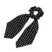 Hair Scrunchies Scarf Hair Ties 2 in 1 Vintage Ponytail Holder with Bows Hair Scrunchy Accessories Ropes for Women