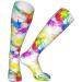 Rainbow Paint Splash Tie Dye Compression Socks for Men & Women - 15-20 mmHg | Perfect Support for Running & Cycling - Buy Online on GoSupps.com