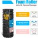 Vylaier Foam Roller - 3D Textured Fascia Roll for Deep Muscle Massage | Ideal for Pilates Yoga & Sports - Standard Middle-Hard Black - Buy Online on GoSupps.com