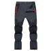 TACVASEN Men's Quick Dry Hiking Pants Lightweight Water Resistant Mountain Fishing Work Pants #01 Thin Dark Grey 30
