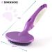 Round Bristle Pet Brush for Dogs and Cats - Gentle Grooming Tool for Short or Long Hair - Removes Dander, Dirt, and Detangles - Purple - Buy Online on GoSupps.com