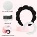 Spa Headband Set for Women - Soft Terry Cloth Headband for Face Washing and Makeup - Bubble Skincare Headband with Wristbands - Black+White - Perfect Gift Idea - Buy Online on GoSupps.com