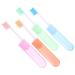 Didiseaon 4 pieces travel toothbrush portable foldable toothbrushes individually packaged toothbrush soft bristles for hiking camping travel