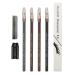 PVC Duckbill 4-in-1 Eyebrow Pencil Sharpener Set with 4 Eyebrow Pencils, Razor for Microblading - Ideal for Beauty Beginners and Professionals | 1 Set - Buy Online on GoSupps.com
