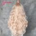 SAPPHIREWIGS 24 Long Rose Gold Blonde Curly Synthetic Lace Front Wig - Heat Resistant for Daily Makeup and Wedding Parties - Buy Online on GoSupps.com
