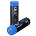 3.7 Volt 18650 Rechargeable Battery 3200mAh 3.7V Battery Flat Top High Capacity Batteries for Flashlight Headlamp 2 Pack