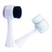 THi 2 in 1 Facial Cleansing Brush Double Sided Manual Face Cleansing Brush for Deep Cleansing  Face Exfoliator Skin Care Massage - Gentle Exfoliating(Set of 2)