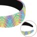 Headbands Women Hair Head Bands 2 Pieces Wide Top Turban Velvet Hair Bands Elastic Headband Neon Wavy Stripes Pixel Art Pattern Fashion Head Wrap 2 Size Multi-colored 4 - Buy Online on GoSupps.com