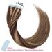 Elailite Real Hair Extensions Tape Invisible Tape-in Extensions 20PCs 35cm 40g #4/27 Mittelbraun & Dark Blonde Premium Quality Hair Extensions for a Natural Look - Buy Online on GoSupps.com