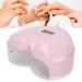Buy 48W UV LED Nail Lamp Portable Professional Nail Dryer with 24 LEDs | 30s/60s/90s Pink UV Nail Dryer - Buy Online on GoSupps.com