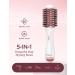 PLAVOGUE Dual Voltage Hair Dryer Brush | 100M Ionic Volumizer | White-Pink - Perfect for International Shipping - Buy Online on GoSupps.com