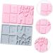 Cabilock 12 Pcs Cake Baking Tools Silicone Molds House Cookie Home Tools Christmas Cake Mold Manual Dessert - Buy Online on GoSupps.com