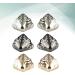 Happyyami Metal High Heel Tip Cap Covers - 3 Pairs | Pump Toe Protector Charms - 3.5x3.5cm (Style4) - Buy Online on GoSupps.com