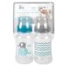 Cribmates 2 Piece Wide Bottle Set - Elephant Zigzag Grey/Yellow - Buy Online on GoSupps.com