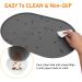 LDYOEN Dog & Cat Bowl Underlay - Waterproof Silicone Feeding Mat 48x30cm - Slip-Resistant Dark Gray - Buy Online on GoSupps.com