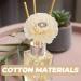 Alipis 4pcs Cotton Flower Diffuser | Essential Oil Aroma Refills & Decorative Stickers for Home Fragrance - Buy Online on GoSupps.com